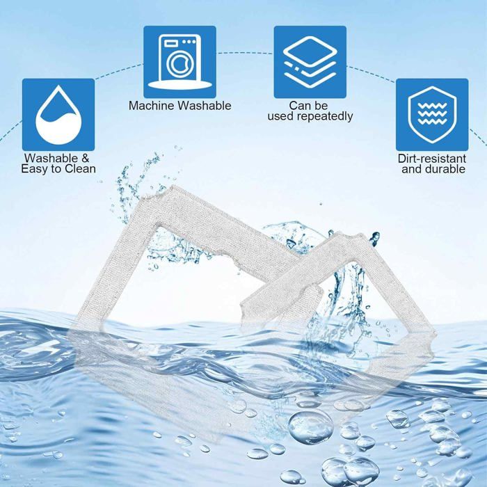 10 Pièces Pour Ecovacs Winbot Mini Serpillère Rechange