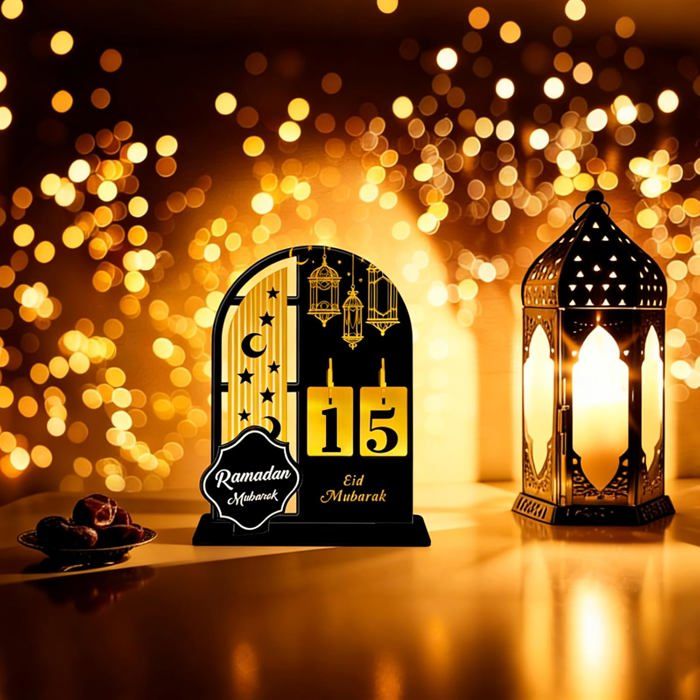 RAMADAN CALENDRIER,EID MUBARAK Calendrier 30-Tage Compte à Rebours Déco
