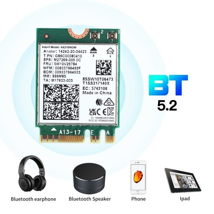 Carte WIFI + Bluetooth Intel Dual Band Wireless-AC 8260 - 8260NGW -  LaptopService