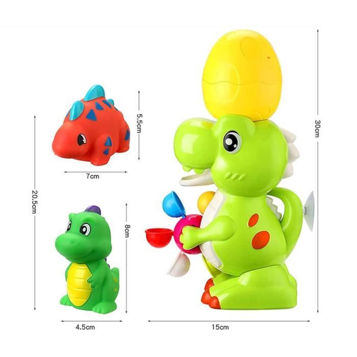 Lot de 6 jouets de bain pour bébé Dinosaure flottant AUIHD, jeux
