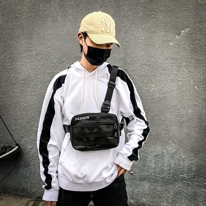 Sac banane pour femmes banane Streetwear unisexe fonctionnalite mode gilet tactique Type Black Rig Bags Cdiscount Bagagerie Maroquinerie