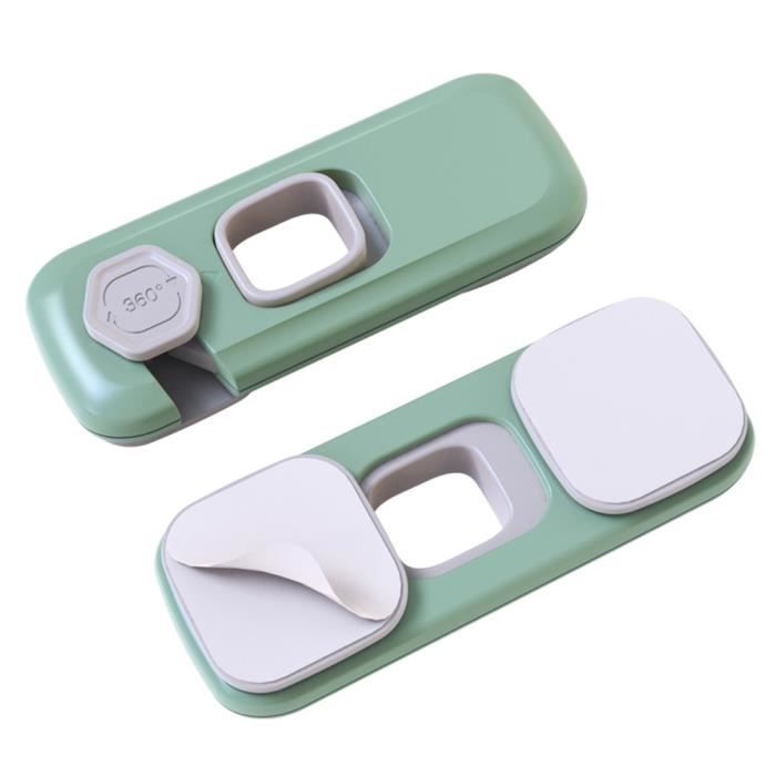 Lot De 10 Verrous De Sécurité Enfant Pour Tiroirs Et Portes - ABS, Double Bouton, Protection Maison - 2