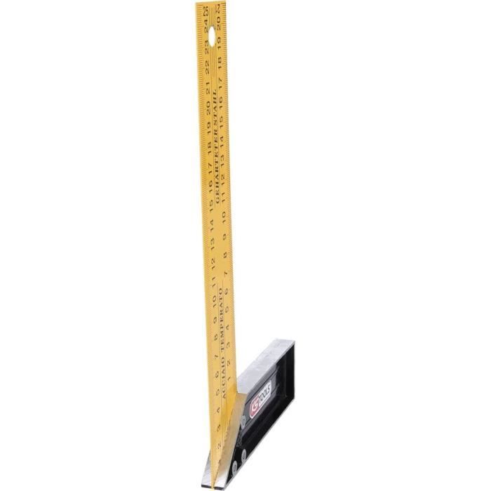 KS Tools 300.0220 Equerre graduée acier 250 mm talon en alm Lame acier ...