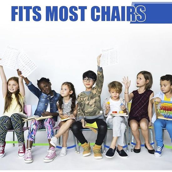 Lot De 10 Sangles De Chaise élastiques TPE - 10 Couleurs - Pour Calmer Les Bruits En Classe - Enfants & Adultes Aux Pieds Remuants