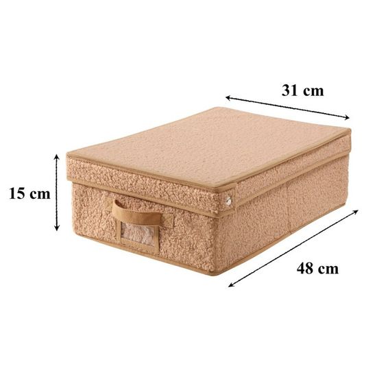 mDesign Lot de 4 boîtes de rangement empilables avec couvercle en mDesign Lot de 4 boîtes de rangement empilables avec couvercle en