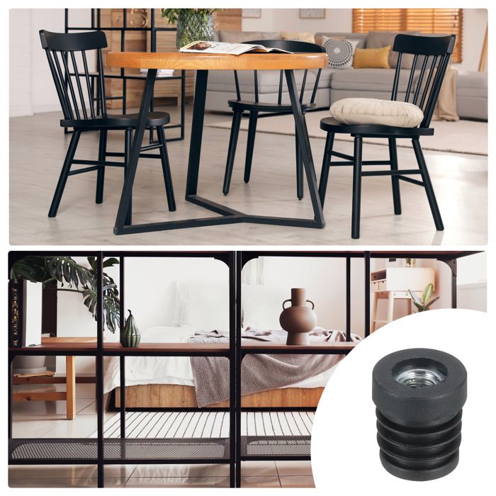 sourcing map 50 stuks ronde rubberen doppen 1/2 inch (12