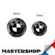 logo 82mm 74mm BMW 50th noir blanc - 50eme anniversaire 2pcs - Mastershop-0