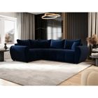 MEUBLESLINE Canapé d’angle convertible MOLIA L Plus bleu gauche