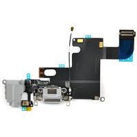 Connecteur de charge + micro + prise jack noir pour Iphone 6