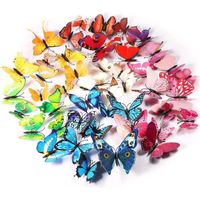 3D Papillons Papiers Décoration pour décoration de Maison et de Pièce, Stickers Muraux (72 Pièces)