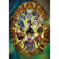 Puzzle Adulte Les Villains Malefique Ursula Cruella D enfer Jafar 1000 Pieces Set Puzzle Disney 1 Carte Tigre