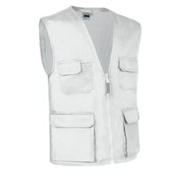 Gilet sans manches multipoches - HARDWARE blanc