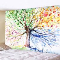 Tapisserie Tenture murale Arbre de vie coloré Impression numérique Polyester 200x150cm Personnalisable