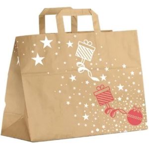 5Pcs Grand Sac Cadeau en Papier Kraft Carré Sachets Emballage avec Poignées  Shopping Bag Poche Cadeau pour Fleur Gâteau Fête 353 - Cdiscount Beaux-Arts  et Loisirs créatifs