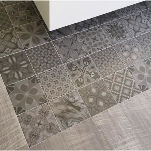 Carrelage 1900 Morera Beige Aspect Carreaux De Ciment 20 Cmx20 Cm