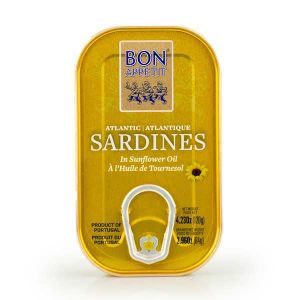SARDINES MAQUEREAUX Sardines à l'huile de tournesol du Portugal - Boîte 120g