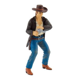 FIGURINE - PERSONNAGE Figurine Cowboy BULLYLAND - Revolver 10 cm - Peinte à la main - Enfant 3 ans et plus