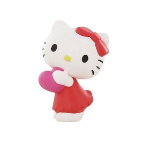 FIGURINE - PERSONNAGE Figurine miniature Hello Kitty avec un cœur - COMANSI