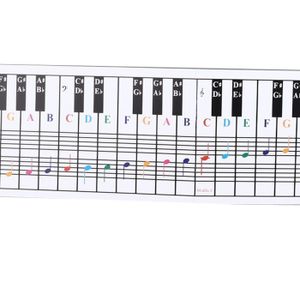 PACK PIANO - CLAVIER Carte De Référence De Piano Tableau De Clavier De Piano À 88 Touches, Carte De Référence De Notes De Musique, Musique Piano
