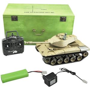 VEHICULE RADIOCOMMANDE Tank Radiocommandé Panzer Militaire Américain US M