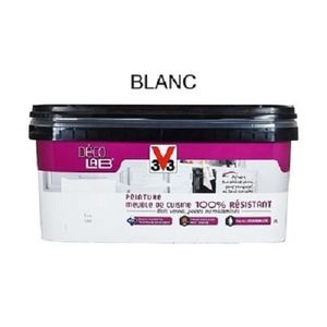 Peinture V33 Deco Lab Meuble De Cuisine 100 Resistant 2l Blanc Satin Achat Vente Peinture Vernis Peinture V33