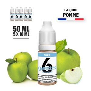 LIQUIDE E-liquide 50ML saveur POMME avec 12MG de nicotine 
