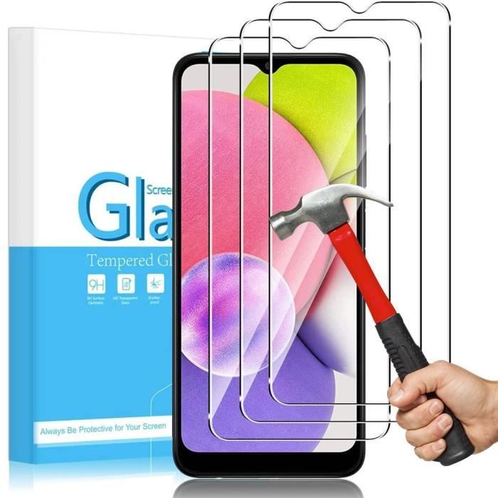 Samsung Galaxy A03S A035 - Protection écran en verre trempé