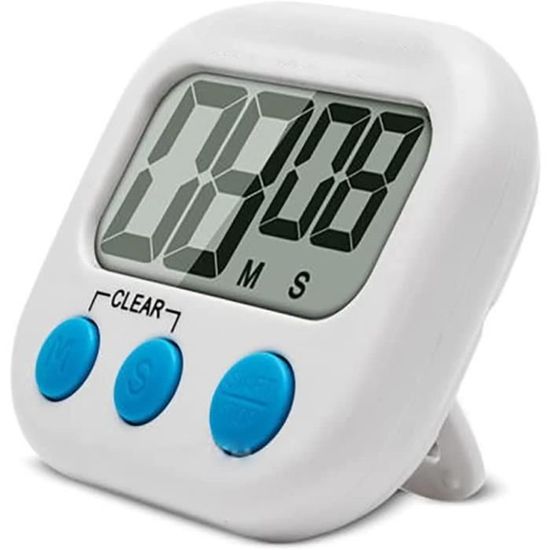 Minuteur Numérique Magnétique Rechargeable – Grand écran LED, 3 Préréglages, Alarme Forte, USB-C - 7