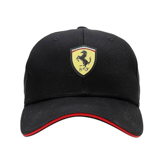 Casquette Ferrari Scuderia Noire - Drapeau Italien - Taille Unique Homme