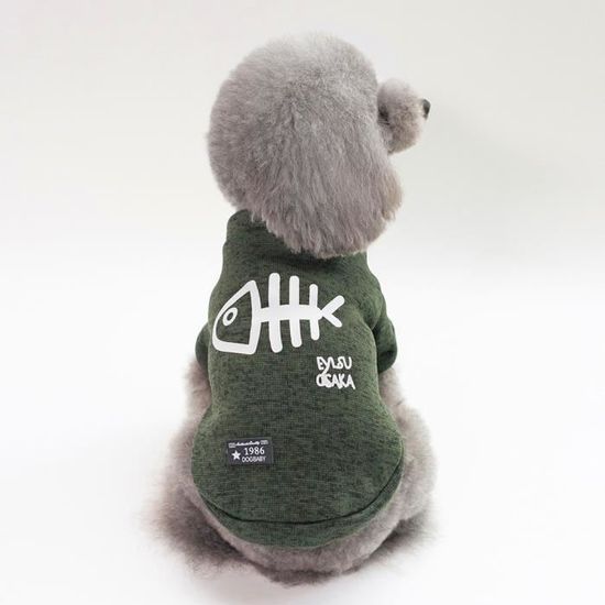 Vetements D Hiver Pour Chat Mignon Chien Chiot Chiens Chiots Moyens Chats Chaton Vetements De Veste Vert S Cdiscount