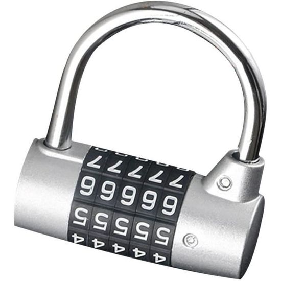 Cadenas à Code 6 Chiffres électronique - IP55 étanche, Goulot Inox 12mm, 10 Codes Stockables, Pour Casier, Gym, école - 11