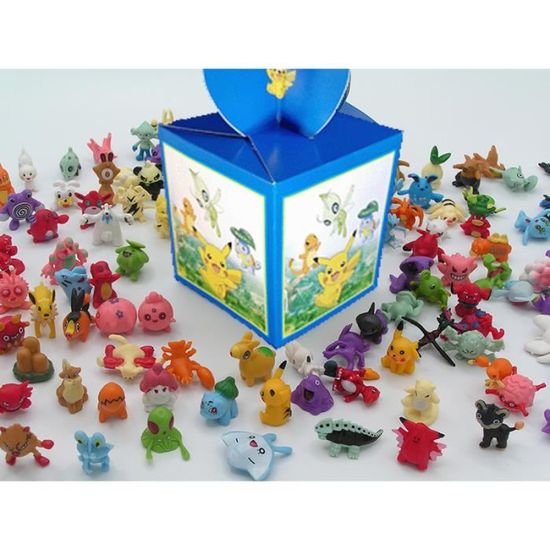 Lot de 25 Mini Figurines Pokemon 2 à 3 cm avec emballage cadeau pokemon