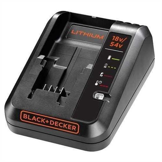 Black & Decker BDC2A-QW BDC2A Chargeur pour batterie Lithium-ion 18V et 54V, Noir