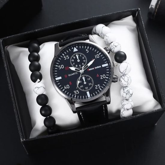Coffret Cadeau Montre Homme FESTIVUS Montre Chic Bracelet