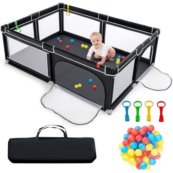 GOPLUS Parc B?�b?�,Centre D'activit?�s de Parc pour Enfants, Parc Int?�rieur et Ext?�rieur,pour 