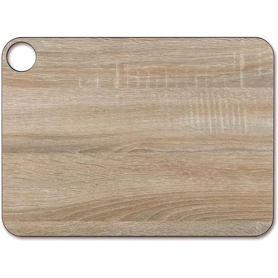 Matches21 Set De Table Napperon Bois Design Planche En Bois 1,5 Mm D'épaisseur Gris Plastique Lot De 8. Lavable Tapis De 45 X 30 Cm