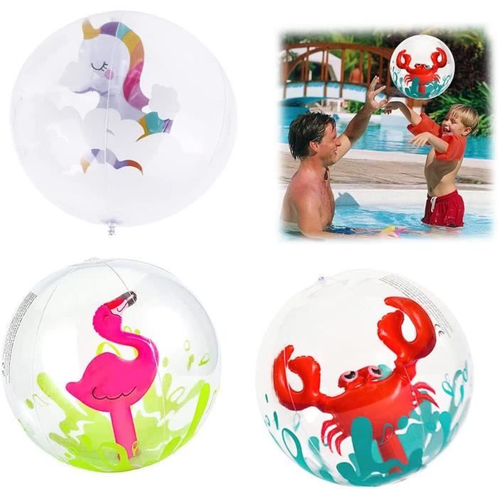 Ballon de Plage Enfant*3 Pcs, Ballon de Plage Gonflable Transparent, Ballon  de Plage de Piscine, Animal Ballons de Plage avec Flaman - Cdiscount Jeux -  Jouets