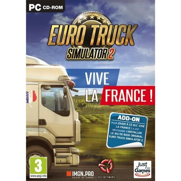 Euro Truck 2 Simulator Vive La France Jeu Pc Achat Vente Jeu Pc Eurotruck 2 Sim Vive France Cdiscount