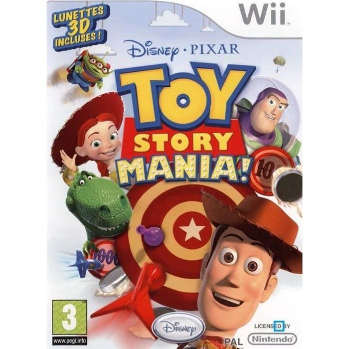 PACK TOY STORY MANIA / Jeu Wii + 2 paires de lune