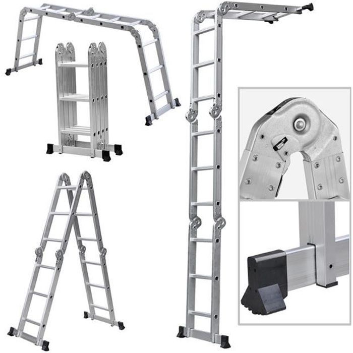 Bilingda® 4x3 Échelle transformable multifonction alu
