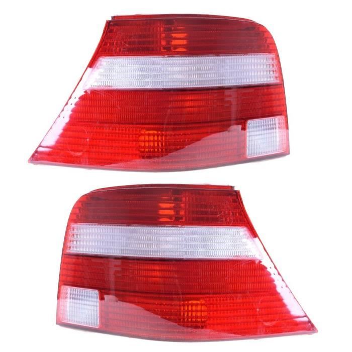 2 FEUX ARRIERE ROUGE ET BLANC POUR VW GOLF 4