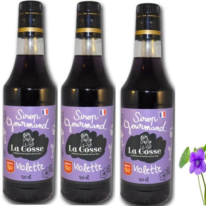 Sirop de Violette 3 bouteilles