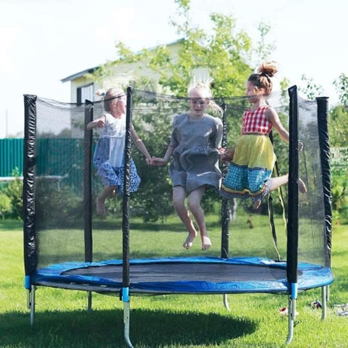 Filet de protection pour trampoline, filet de remplacement pour trampoline de jardin de 12 pi, résistant déchirures, filet seulement