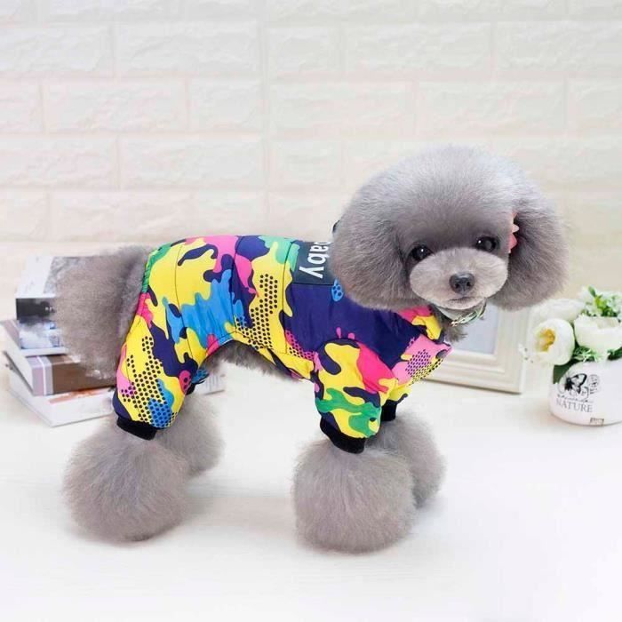 FE Manteau pour chien Pet camouflage Veste à capuche Animaux Vêtements Costume @aigheg230 - FEJAM0120A6242