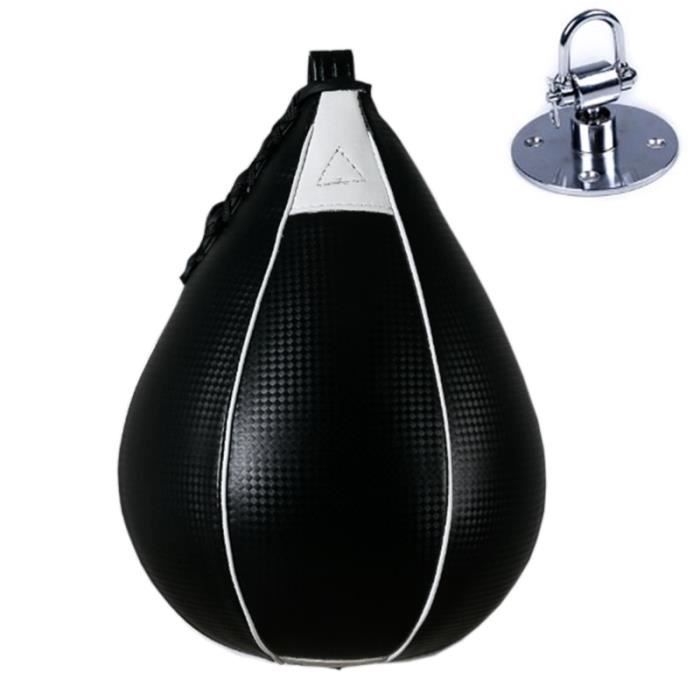 Sac de frappe,Boxe poire forme PU vitesse balle pivotant sac de frappe boxe boxeo vitesse sac de frappe - Type BlackBall and Swivel