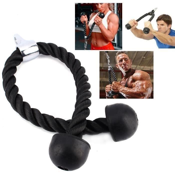 L1225 Câble Corde Cordon Entraînement Tirage Musculation Biceps Triceps Gym Fitness