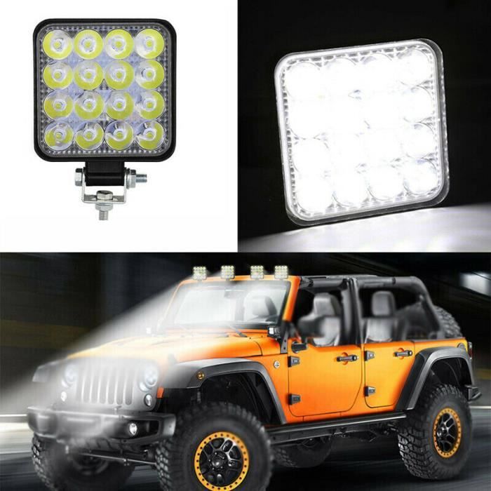 LED Projecteur De Travail 48 W 16 LED Barre De Faisceau De Voiture ATV Hors-Route Conduite Antibrouillard 12V