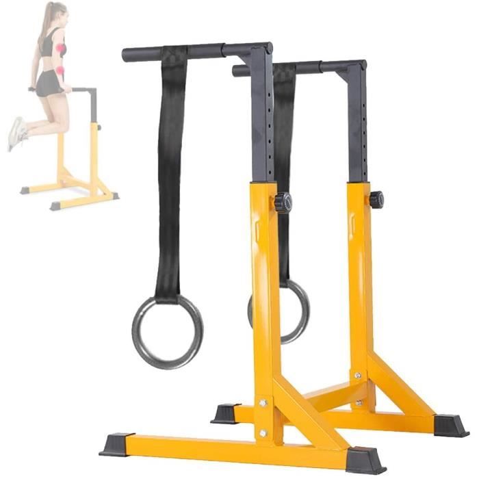 DIP STATION able Barres Parallegraveles Haute Parallettes Fitness Push Up Dip Barres Dip Traction pour Calisthenics Street Worko1932
