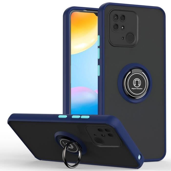 AURSTORE Coque Xiaomi Redmi 10 C avec anneau bleu
