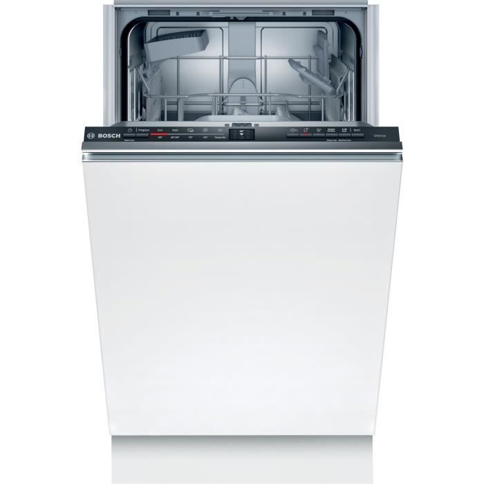 Lave-vaisselle tout intégrable BOSCH SPV2IKX10E SER2 - 9 couverts - Induction - L45cm - Home Connect - 48dB